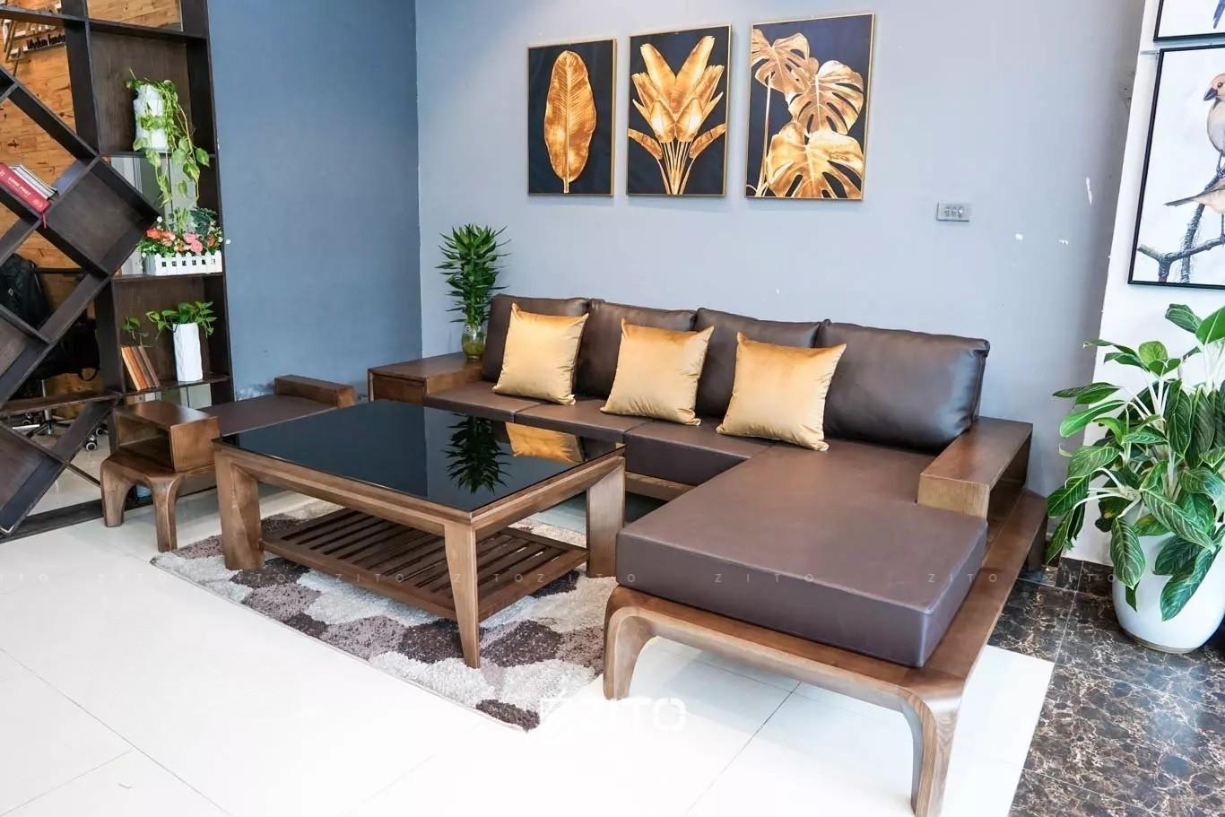 Sofa gỗ chữ L hiện đại ZG 139 S08